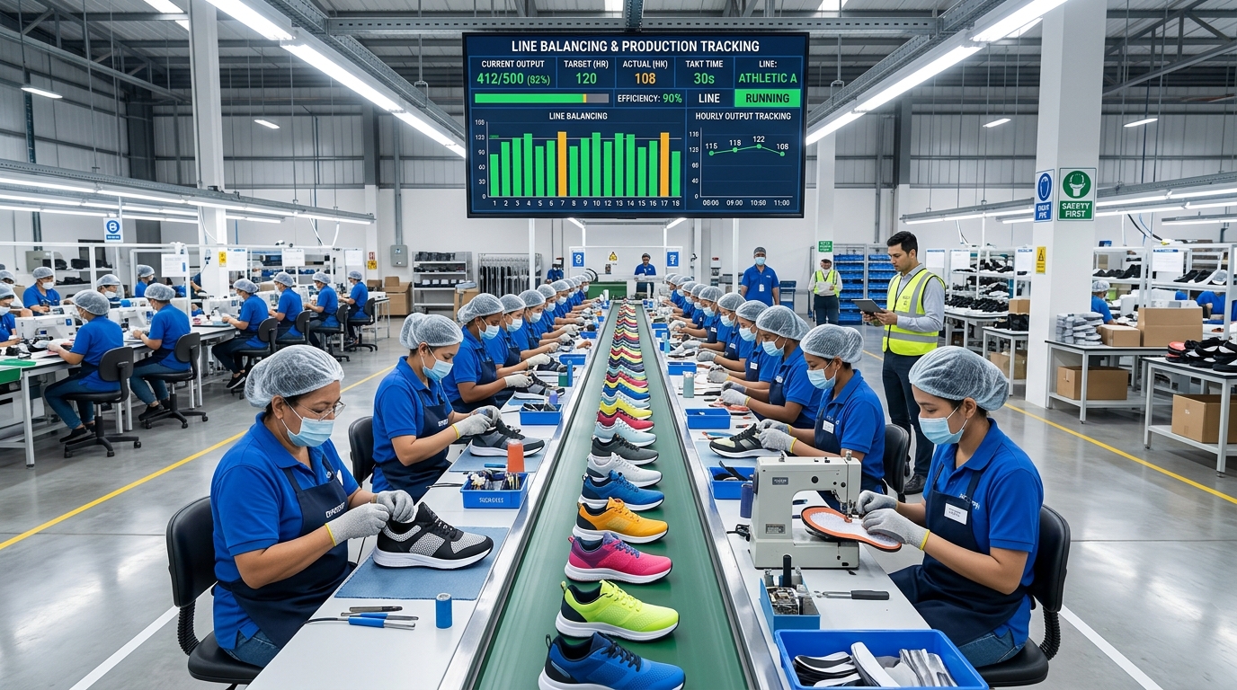 High-Volume Sewing Manpower & Capacity Planning across 12 Lines